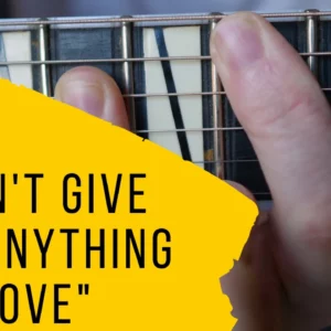 "I can't give you anything but love"